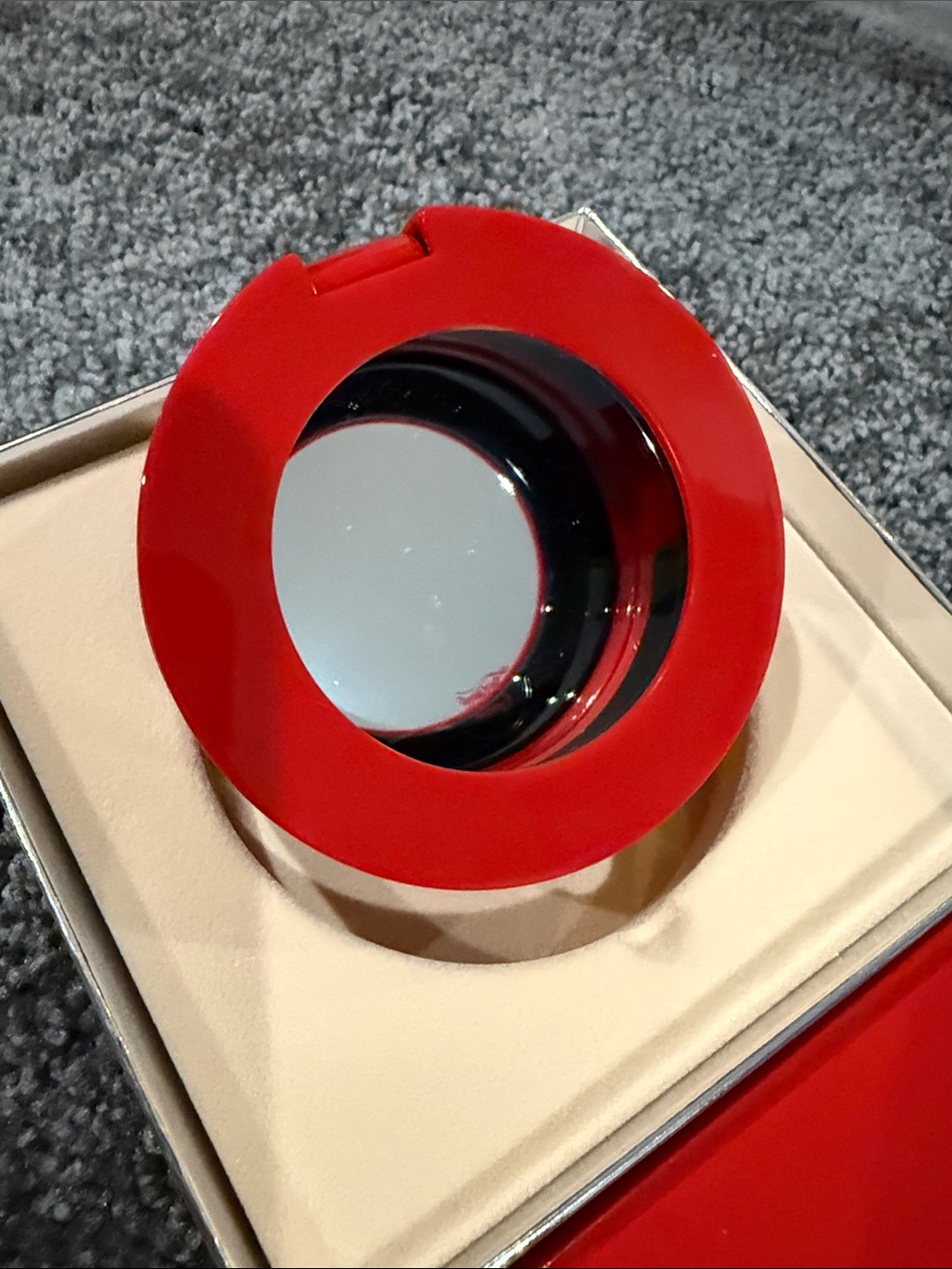 Christian Louboutin Red and Gold Compact Mirror - Picture 4 of 5